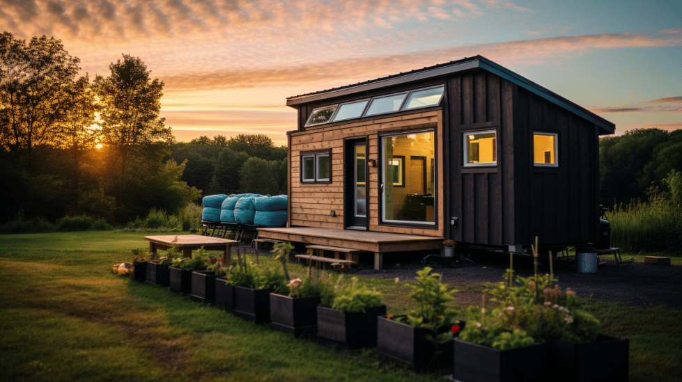 Tiny home in a rural area