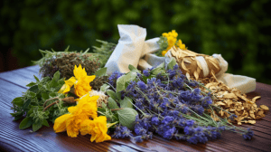 Herbs and flowers for soap making