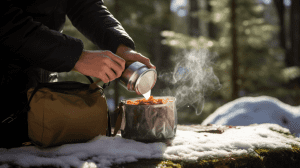 Rehydrating freeze-dried food