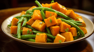 Sweet Potatoes and Green Beans