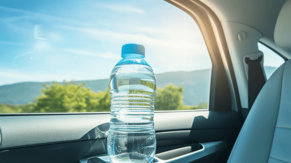 Water Bottle In a Hot Car